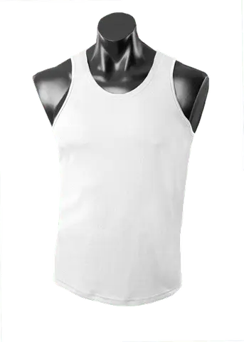 Aussie Pacific Casual Wear White / S AUSSIE PACIFIC Botany men's singlet 1107